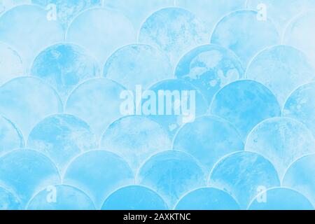 Fish scales japanese pattern. Blue gradient abstract background Stock Photo