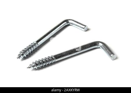 Hook for fixing furniture to the wall Stock Photo