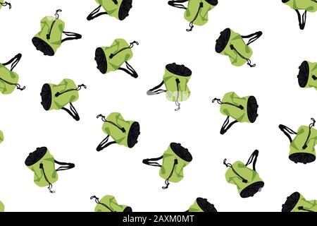 Chalk bags as seamless pattern Stock Vector