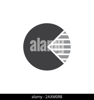 circle chart simple logo vector Stock Vector