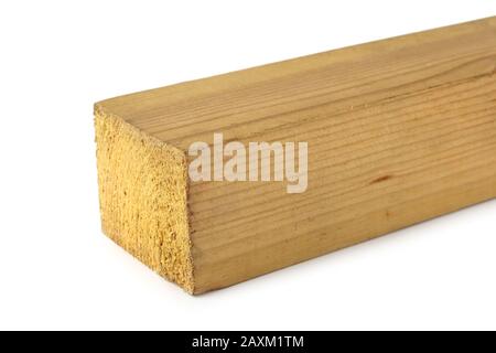 Wooden bar isolated on white background Stock Photo