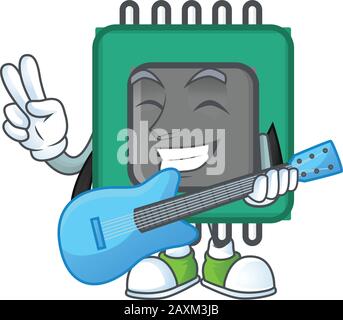 With guitar memory card mascot cartoon Stock Vector Image & Art - Alamy