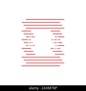 stripes frame window symbol design vector Stock Vector