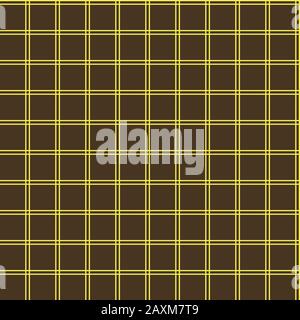 Seamless abstract simple grid squares brown pattern Stock Vector