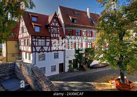 The  'Schöne Haus' (beautiful house) in the Fischergasse in Ulm, Baden-Wuerttemberg, Germany Stock Photo