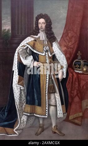 William III, 1650 to 1702. King of England and Ireland and, from 1689, as William II of Scotland, aka William of Orange. Stock Photo
