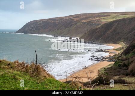 Kinnagoe bay in County Donegal, Inishowen - Ireland. Stock Photo