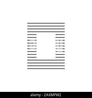 stripes frame window symbol design vector Stock Vector