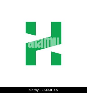 letter zh abstract logo vector Stock Vector