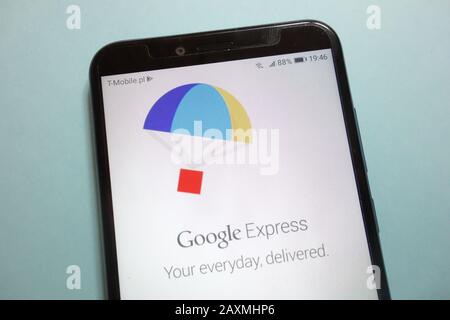 Google Express logo on smartphone Stock Photo