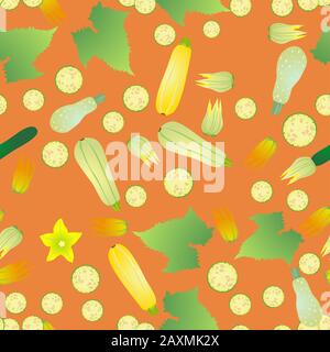 Cute seamless pattern with cartoon emoji vegetables Stock Vector