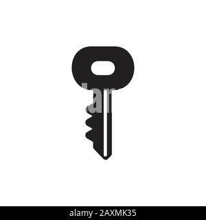 simple key silhouette vintage design vector Stock Vector