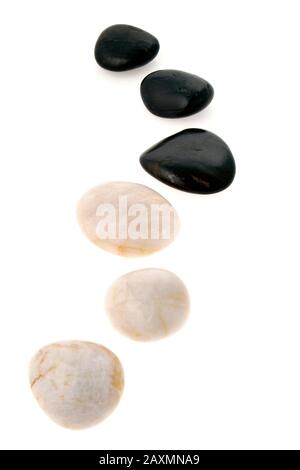 Pebbles, stones to the La Stone Therapie Stock Photo