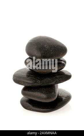 Pebbles, stones to the La Stone Therapie Stock Photo