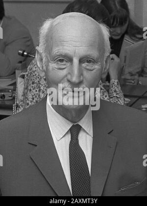 International Youth Congress in Anne Frank House. Mr. Otto Frank as interested July 23, 1968 Stock Photo