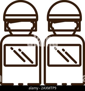 Riot shields icon, cartoon style Stock Vector Image & Art - Alamy