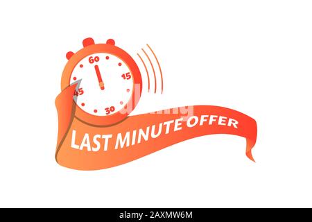 last minute deals sign on white background Stock Vector Image & Art - Alamy