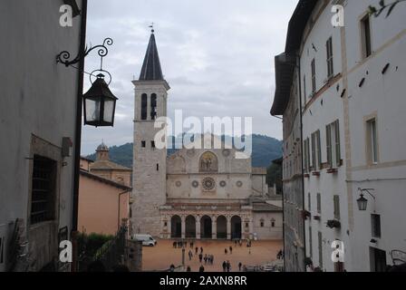 The main church in Spoleto Stock Photo