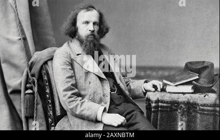 DMITRI MENDELEEV (1834-1907) Russian chemist and inventor who formulated the Periodic Code Stock Photo