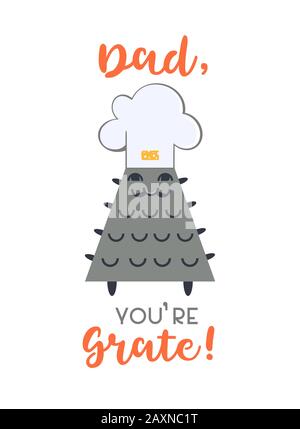 Punny cute friendship greeting card template Stock Vector