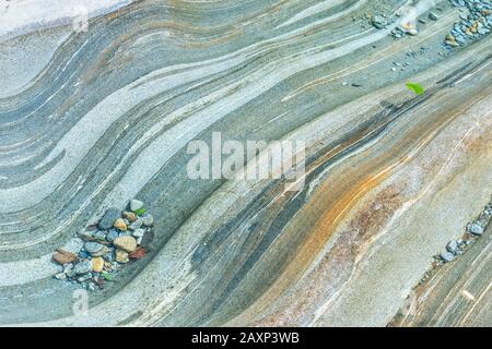 Pebbles under water in the Wild river Verzasca, Verzascatal, Lavertezzo, Switzerland Stock Photo