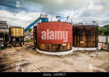 Famous Jamaican Appleton rum factory facility destination Stock Photo
