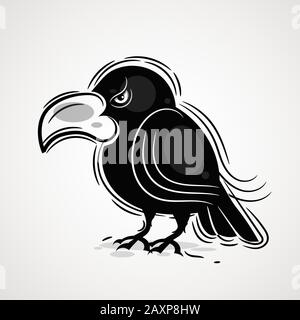 Black Maria Illustration Suitable For Greeting Card, Poster Or T-shirt Printing. Stock Vector