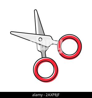 Scissors Illustration Flat Design For Your Needs Stock Vector