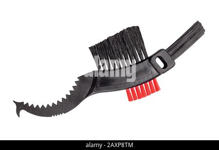bike chain brush path isolated on white Stock Photo