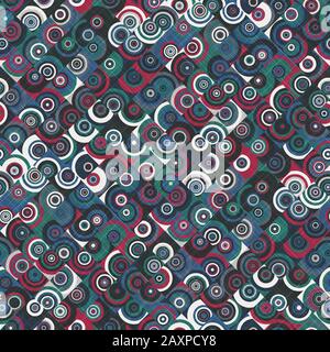 Intricate ornate tiling geo trend seamless pattern Stock Vector