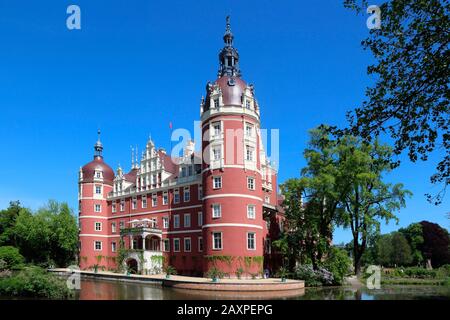 Deutschland, Sachsen, Oberlausitz, Bad Muskau,  Castle Stock Photo