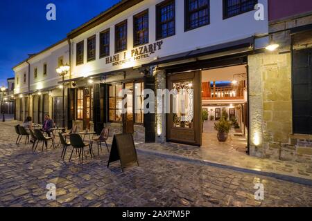 Ancient Bazaar, Pazari i Vjetër, Korca, Korça, Albania Stock Photo