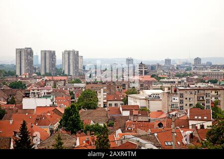 Houses, Panorama, Architecture, Belgrade, Serbia Stock Photo