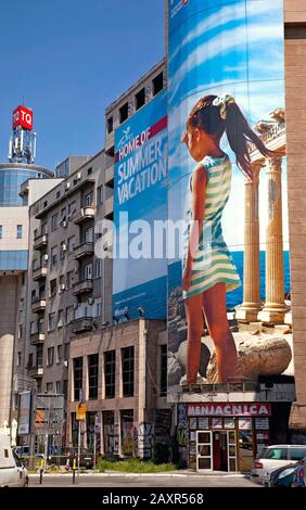House, Poster, Architecture, Belgrade, Serbia Stock Photo