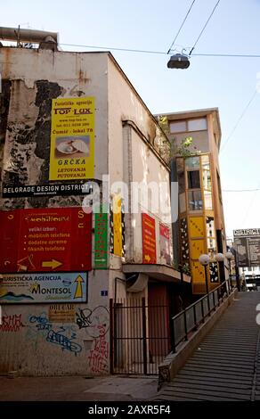 Advertising, Architecture, Belgrade, Serbia Stock Photo