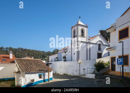 The Igreja Matriz church in Odeceixe, Costa Vicentina, Algarve, Faro district, Portugal Stock Photo