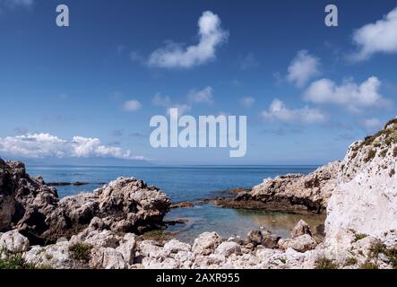 Capo Milazzo in Sicily; Piscina di Venere Stock Photo