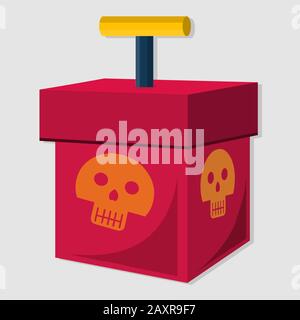tnt detonator box isolated vector illustration Stock Vector