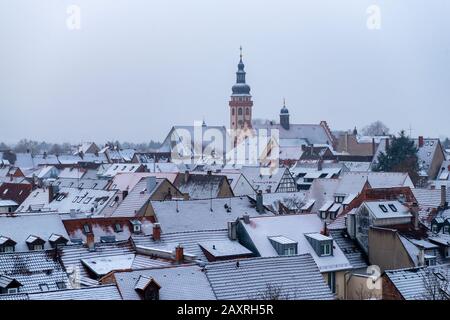 Germany, Baden-Württemberg, Karlsruhe, Durlach, view of the old town. Stock Photo