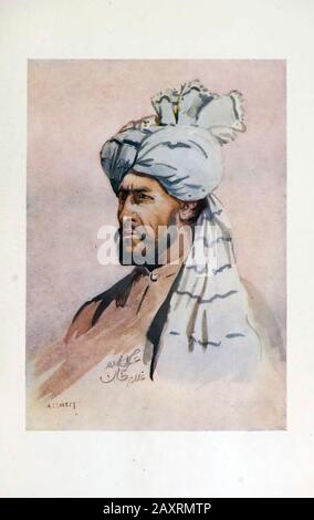 Kurram Militia. Subadar (out of Uniform). Armies of India. By major A.C. Lovett. London. 1911 Stock Photo