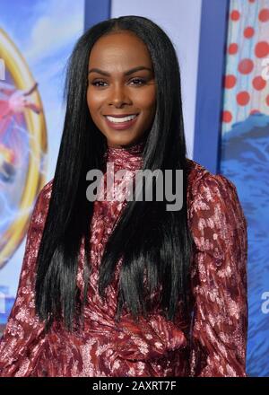 Los Angeles, California, USA. 12th Feb, 2020. Cast member Tika Sumpter attends a special screening of the sci-fi family comedy adventure film 'Sonic the Hedgehog' at the Regency Village Theatre in the Westwood section of Los Angeles on Wednesday, February 12, 2020. Storyline: Based on the global blockbuster videogame franchise from Sega, 'Sonic' tells the story of the world's speediest hedgehog as he embraces his new home on Earth. Credit: UPI/Alamy Live News Stock Photo