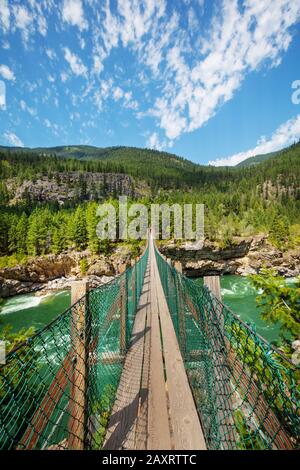 Bridge on the Kootenai river Stock Photo - Alamy