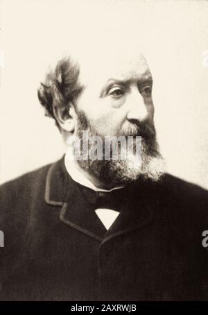 Guillaume Victor Emile Augier (1820 – 1889) was a French dramatist, playwright, poet and librettist. He was the thirteenth member to occupy seat 1 of Stock Photo