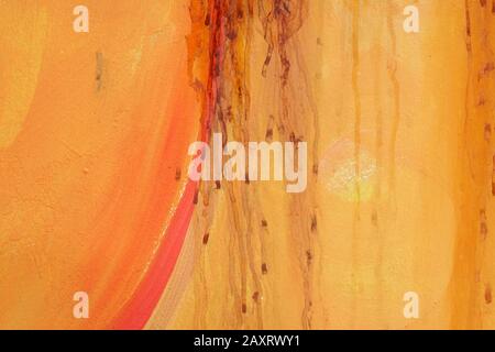 The close-up of a colorful wall with traces of color, gradients and bright colors. Stock Photo