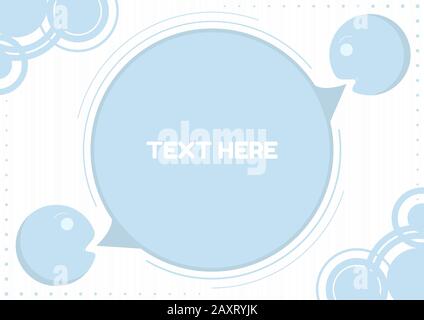 Illustration conversation people talk minimal art design with space for text. vector illustration. Stock Vector