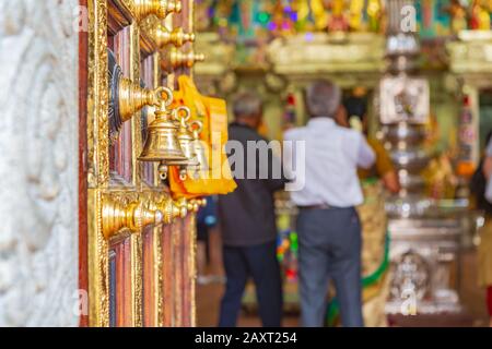 SINGAPORE, SINGAPORE - CIRCA SEPTEMBER, 2017:  The Sri Veeramakaliamman Temple in Little India in Singapore, Singapore. Stock Photo