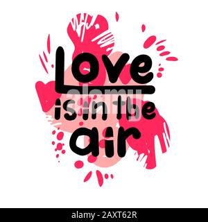 Hand drawing abstract concept love Stock Vector