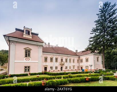 Hunedoara-Deva County Museum at Magna Curia Palace aka Bethlen Castle in Deva, Hunedoara County, Transylvania Region, Romania Stock Photo