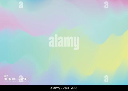 Abstract rainbow fancy hologram color concept design of mesh background wallpaper. Use for ad, poster, template, presentation. illustration vector eps Stock Vector