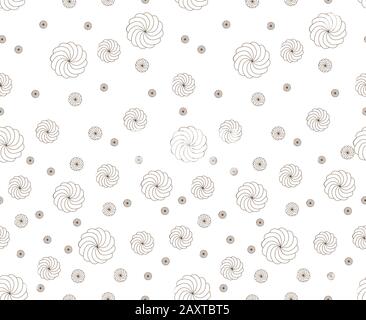 Marshmallows web vector seamless texture Stock Vector